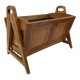 Large modernist indoor planter in solid beech