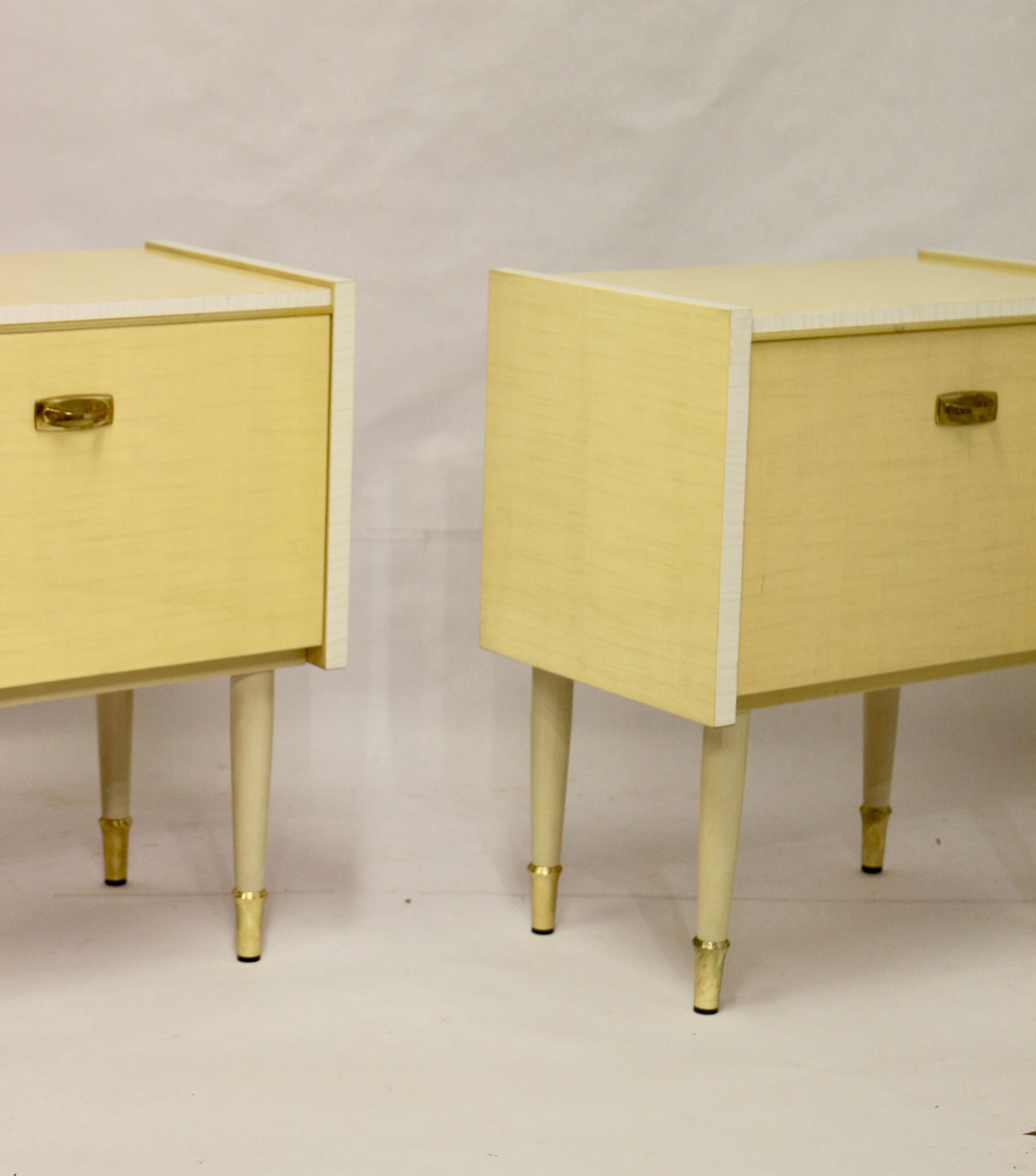 Pair of bedside tables from the middle of the century, 1950s