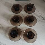 Set of 6 cups and saucers