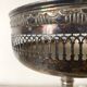 Silver-plated metal footed bowl