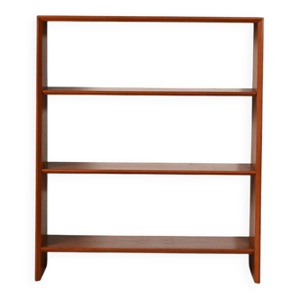 Petite bibliothèque scandinave en teck avec étagères réglables