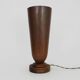Large Art Deco Basin Lamp 1930 copper and wooden base