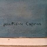 Painting Jean Pierre Capron - Oil On Marine Canvas 50s