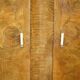 Double Art Deco wardrobe circa 1930 in satin walnut.