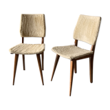 Set of 2 moumoute chairs - wooden structure