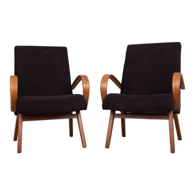 Fauteuils modèle 53 par Jaroslav Smidek pour Ton, 1960