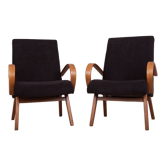 Model 53 Armchairs by Jaroslav Smidek for TON, 1960s, Set of 2