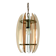 Mid-Century Italian pink and clear thick glass chandelier by Veca. Italy 1960s