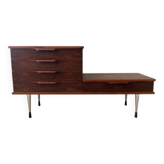 Enfilade meuble tv scandinave en palissandre
