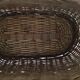 Panier ancien en osier tressé
