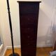 Title: exotic solid wood column unit for CD storage