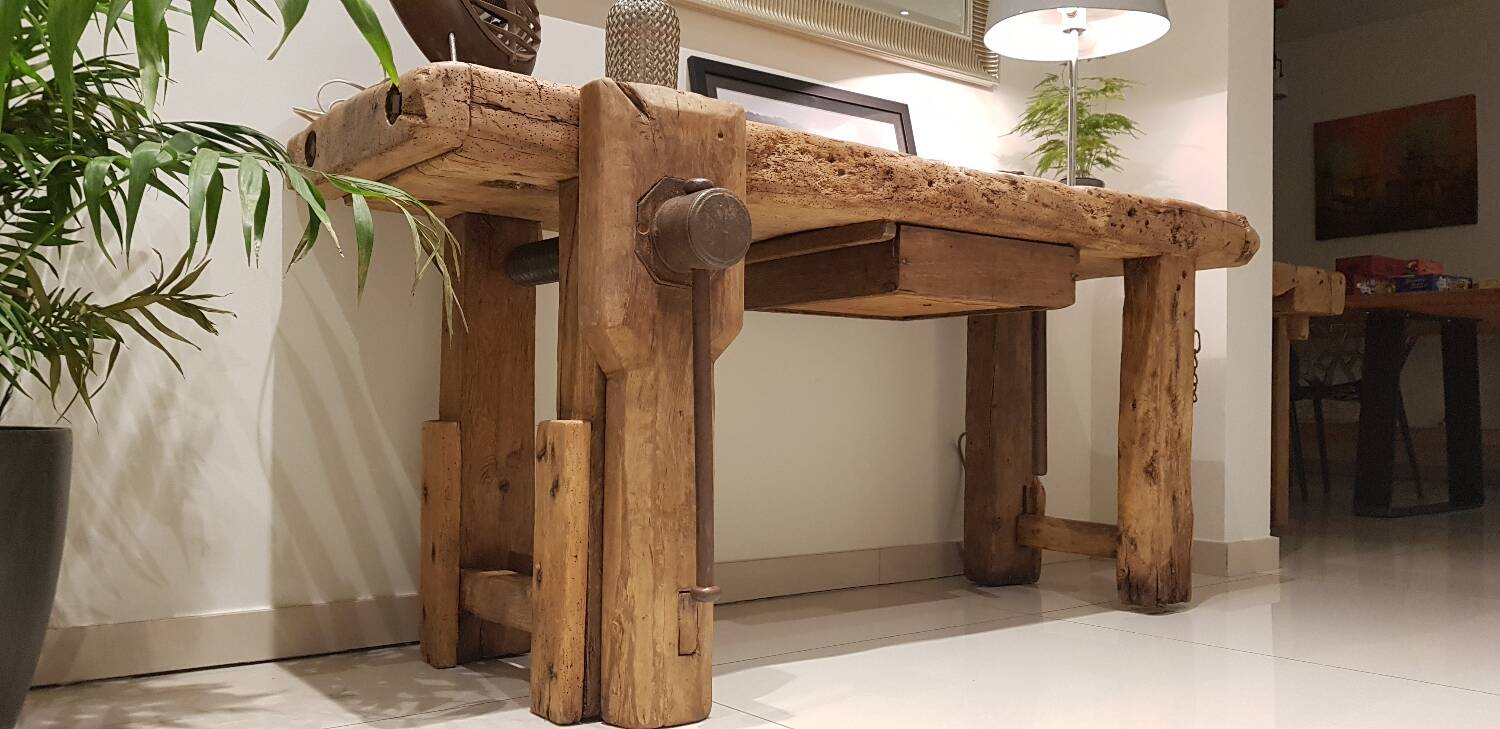 Old restored workbench