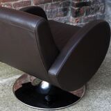 Chocolate leather design chair