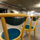 set of 4 chairs bistro Baumann model "Pollen café" design Pagnon / Pelhaître 1997