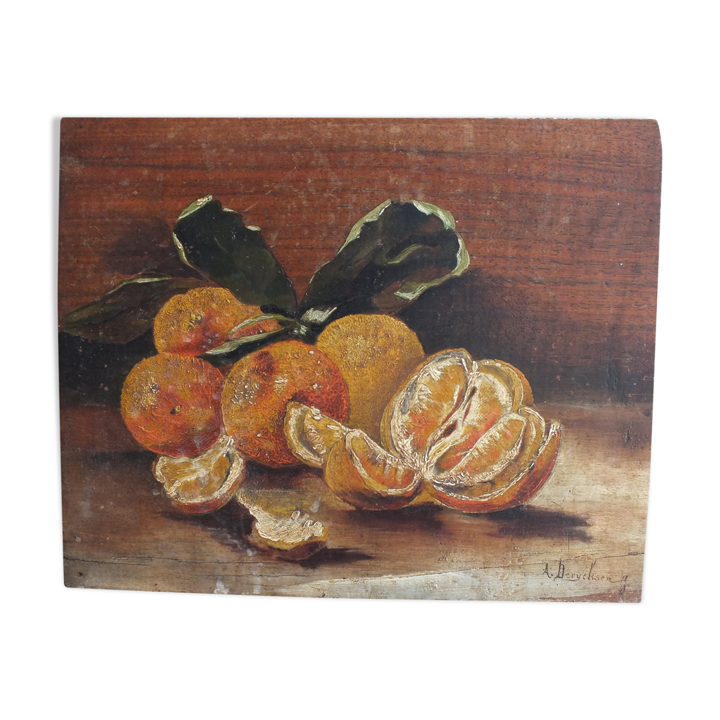 Still life with oranges by Derycksen