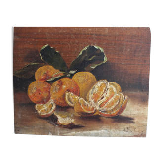 Still life with oranges by Derycksen