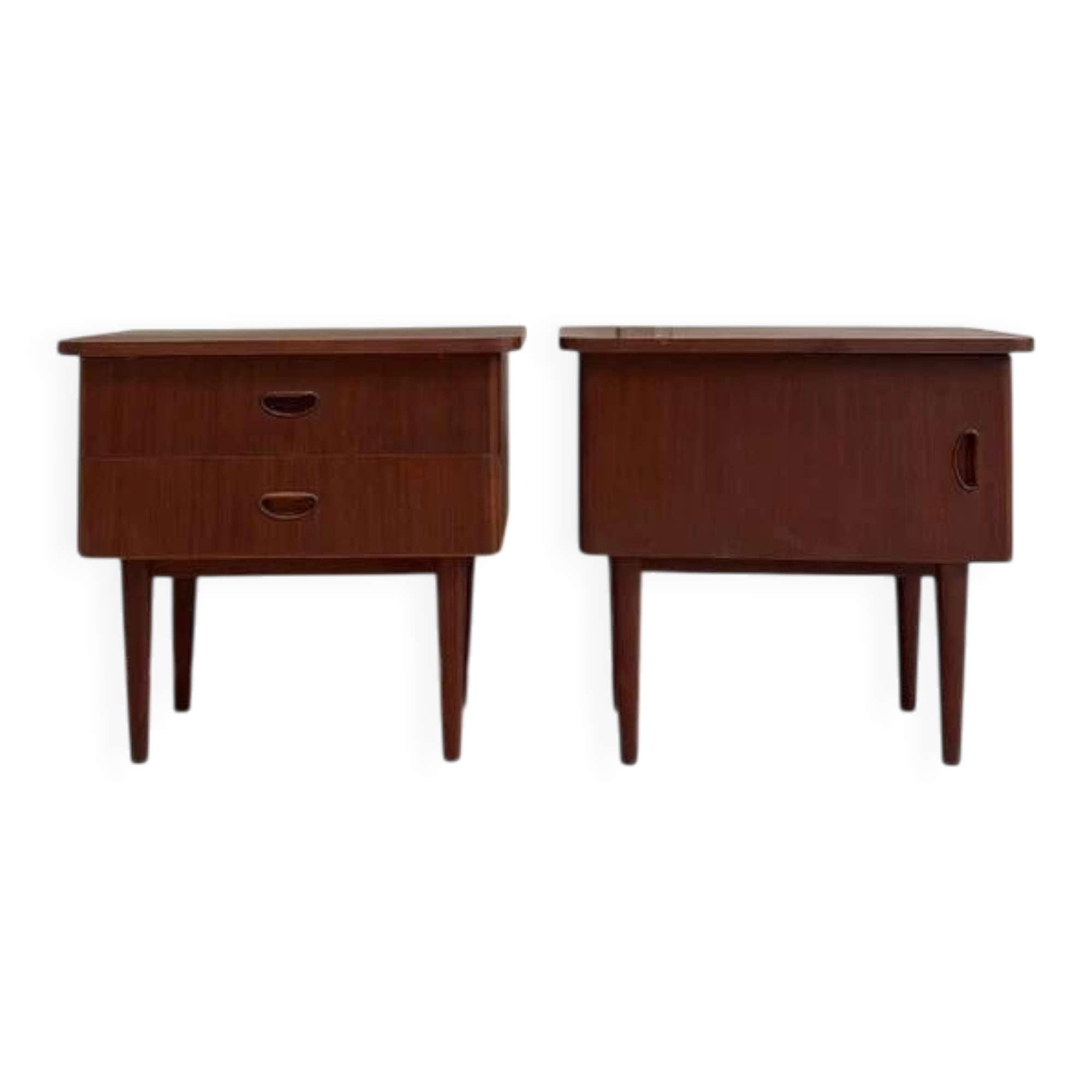Tables de chevet en teck vintage
