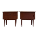 Tables de chevet en teck vintage
