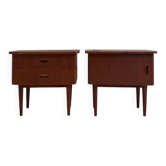 Vintage teak bedside tables