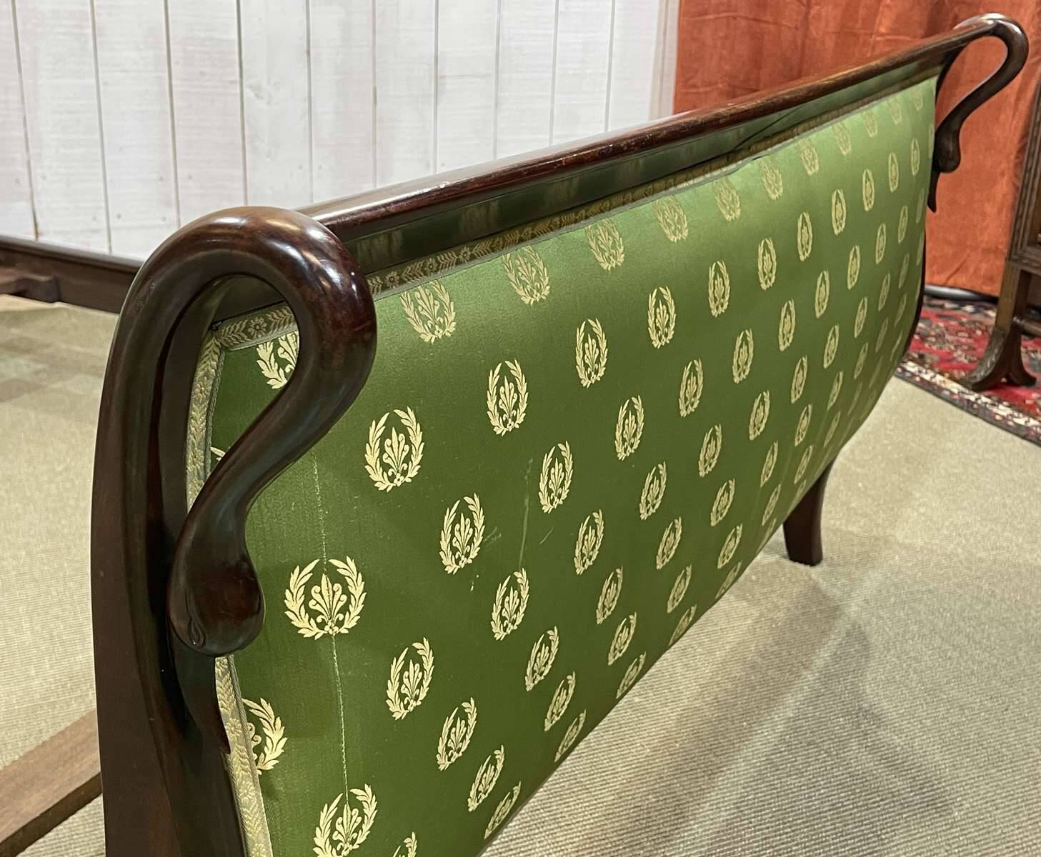 Early 20th century Empire style bed - 140-190 bedding