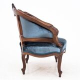 French antique armchairs from around 1890. After renovation.