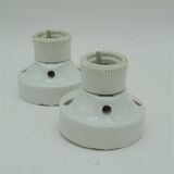 Duo of ceramic wall light