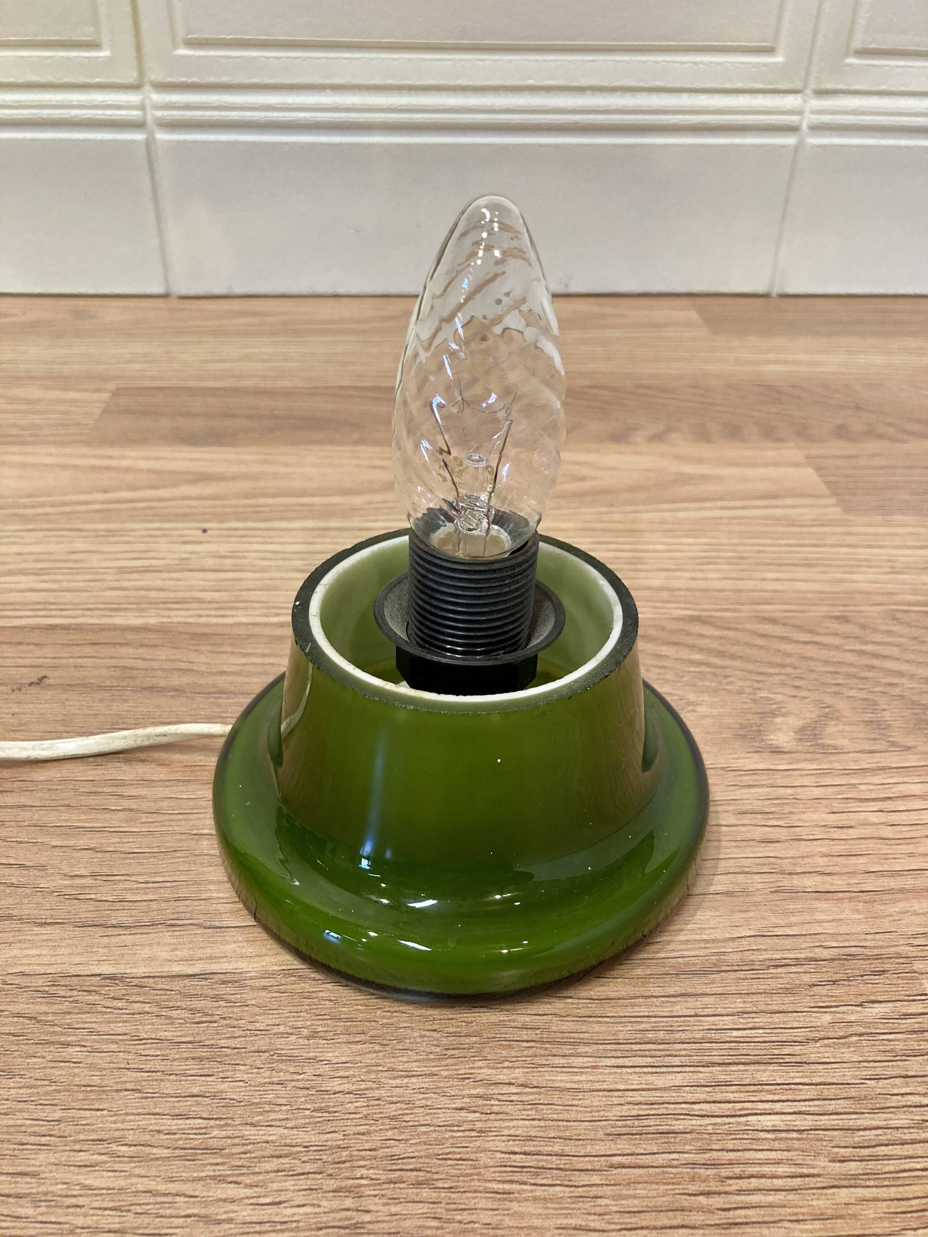 Opaline lamp "Scandinavian design 1950".