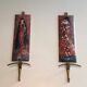 Pair of Coat Hooks Representing Characters from the Commedia dell'Arte in the