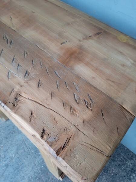 Workbench 90cm old solid wood