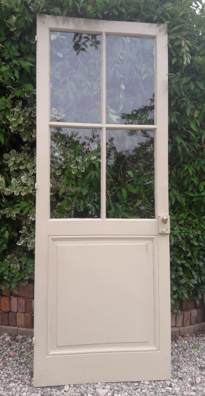 Old glazed communication door, 81x224cm