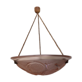 Pink art deco basin chandelier
