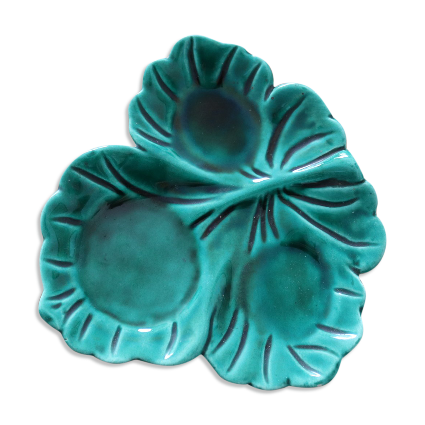 Trinket bowl green ceramic sheet