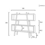 Scandinavian shelves oak