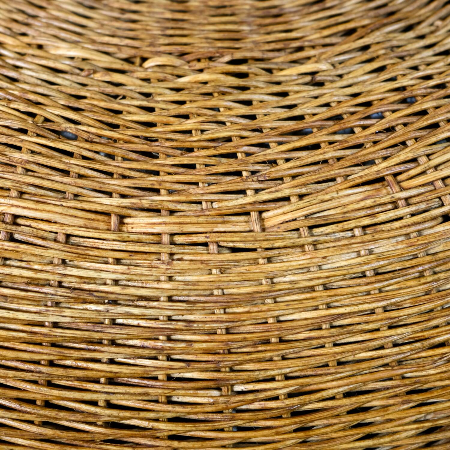 Large wicker basket armchair, Italy, 1970s