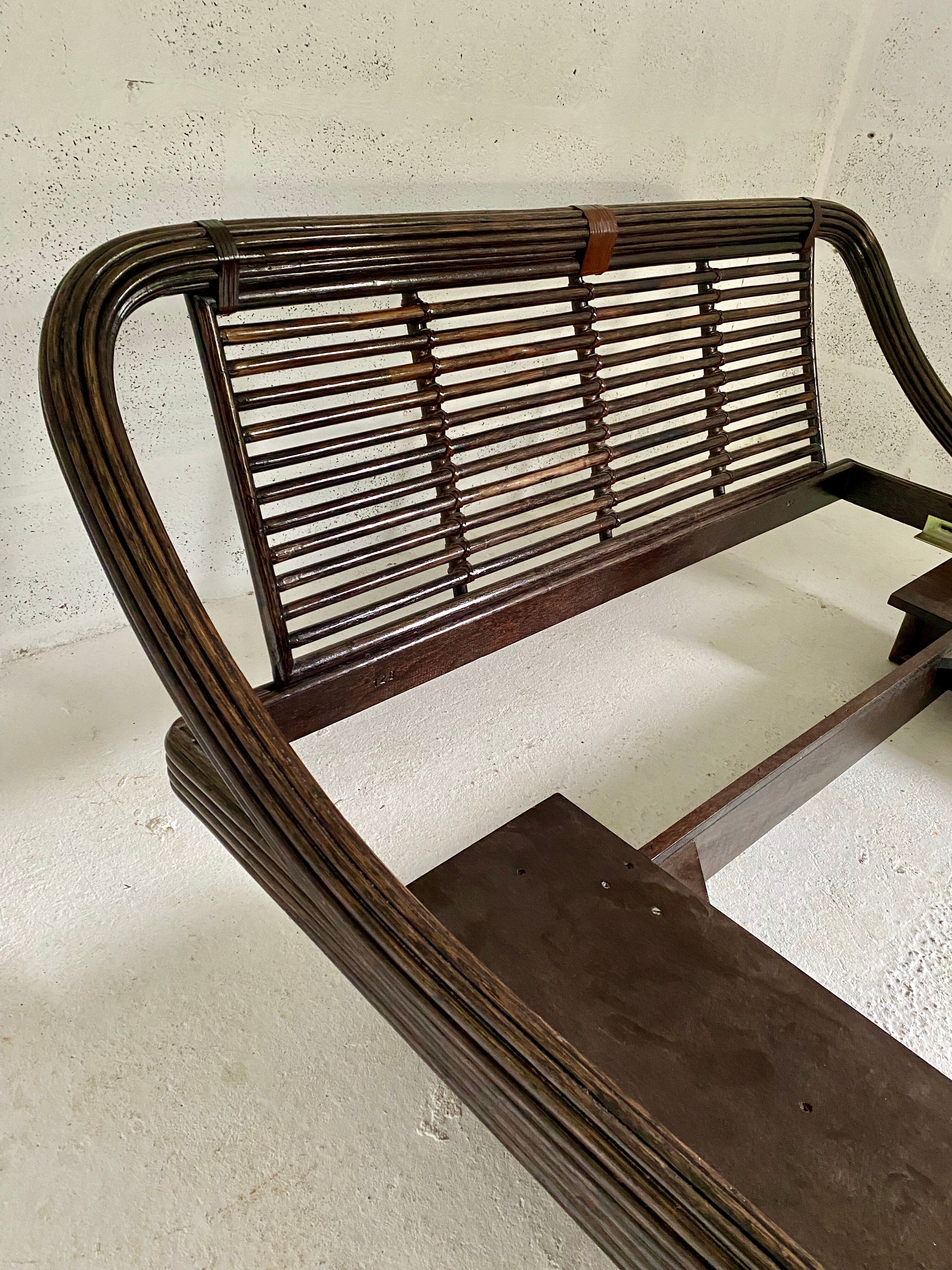 Vintage bamboo /rattan bed