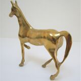 Vintage solid brass horse