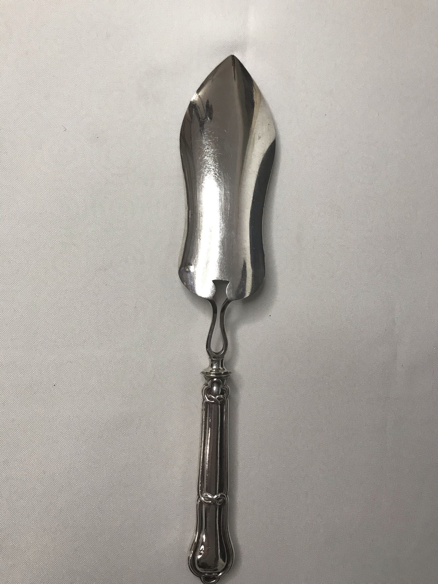 Former silver pie shovel 19th century punches