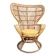 Fauteuil Emmanuelle en rotin par Gio Ponti, Italie 1960