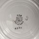 Set of 4 old flat plates from the earthenware factories of St Amand