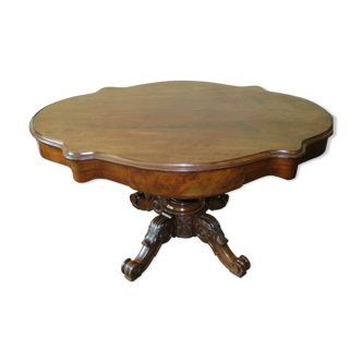 Table ancienne table violon console bois table d'appoint XIX meuble ancien