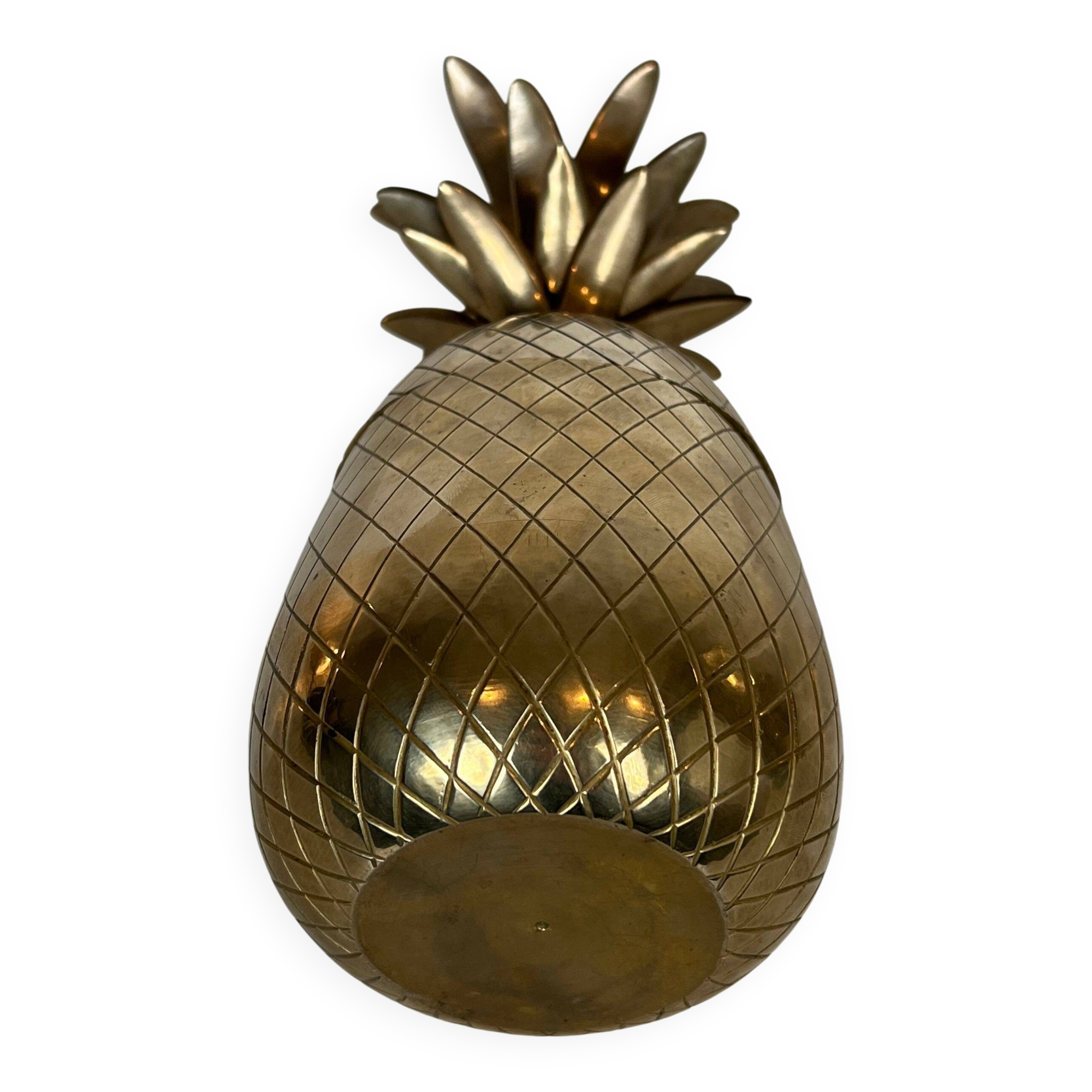 Pineapple ice bucket in brass and steel