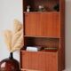 Vintage Scandinavian teak bookshelf – 1960s