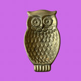 Empty brass pocket owl