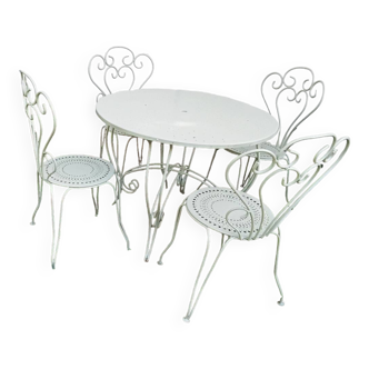 Wrought iron garden furniture