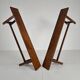 Pair of 19th century French rustic benches – solid oak