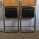 Paire de chaises Lafuma velours moutarde vintage 60/70’s