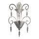 Scenographic Venetian "Rigadin"wall Sconce in Trasparent Murano Glass.