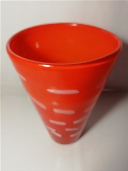 Vintage opaline glass vase italia1970