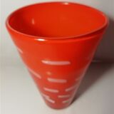 Vintage opaline glass vase italia1970