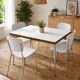 White Formica Kitchen Table - Keller - Very good condition